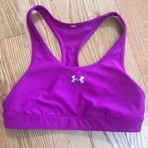 Purple Under Armour sports bra size S